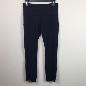 Lululemon Black Leggings with Side Pockets Sz 6